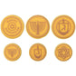 Hanukkah Gelt Edible Sugar Decoration Toppers, 12 Count - Great for Cupcakes, Cookies, Cakes, Cakes Pops