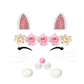 Cat Cake Topper With Ear Foot Flowers Eye Nose Whiskers For Kitty Cat Baby Shower