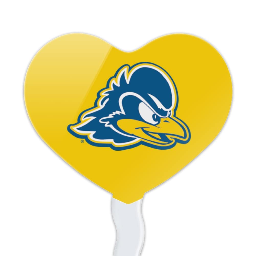 GRAPHICS & MORE Cupcake Picks Set of 6, Heart Design, Acrylic, University of Delaware, One Size, Model CUPCAKE.HEART.CLCDEL.Z007616
