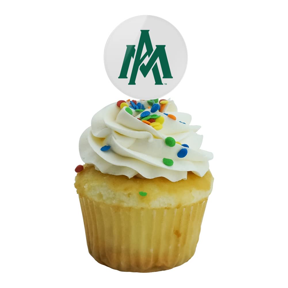University Of Arkansas At Monticello Secondary Logo Cupcake Picks Toppers Decoration Set Of 6