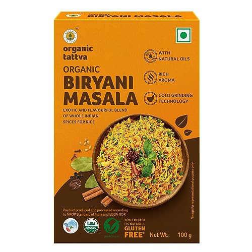Organic Tattva, Organic Biryani Masala Powder 100 Gram | Rich In Flavour And No Artificial Additives