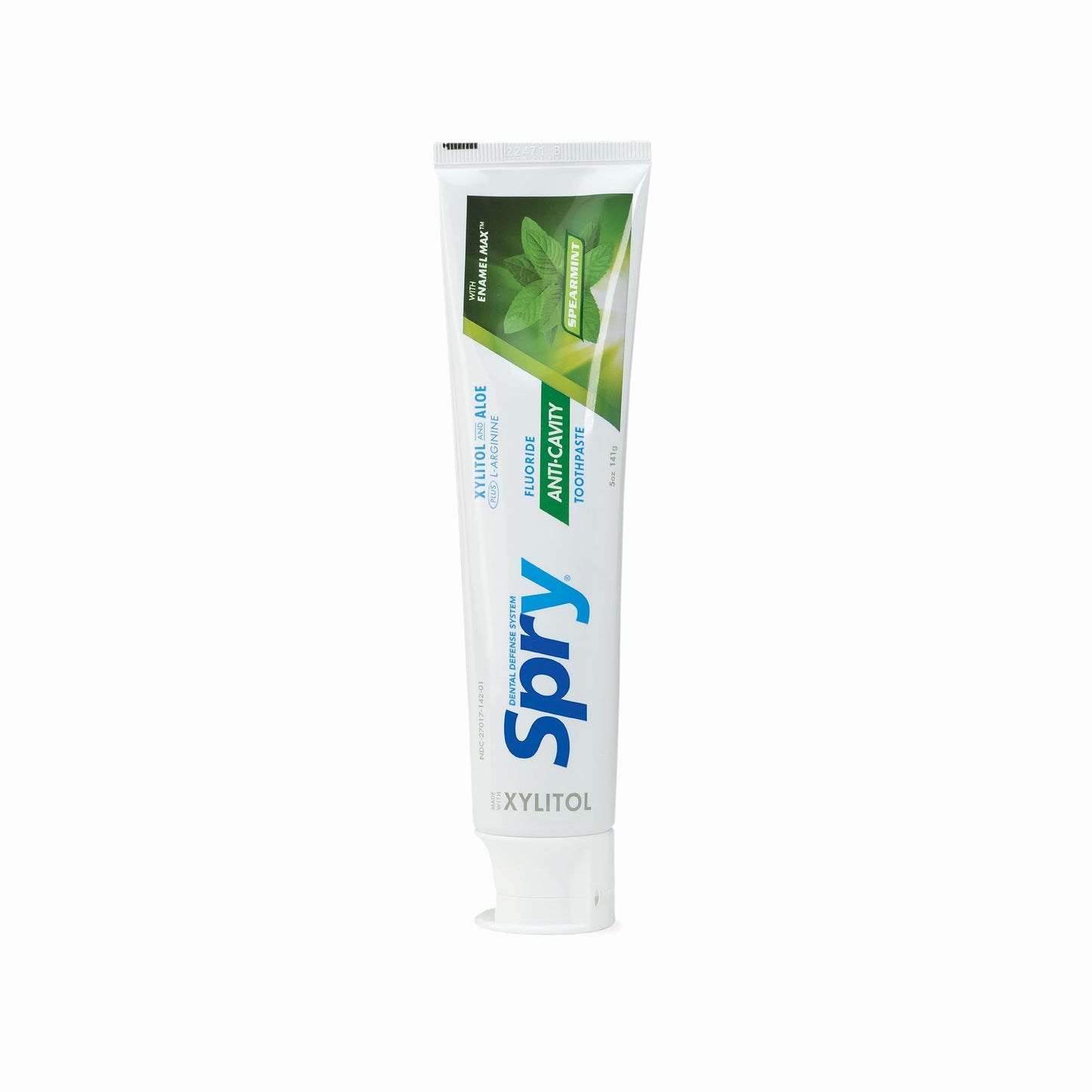Spry Xylitol Toothpaste With Fluoride, Natural Spearmint, Anti-Cavity, 5 Oz (3 Pack)