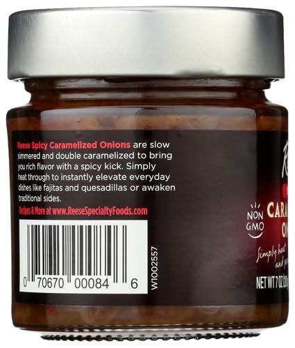 Reese Spicy Caramelized Onions - 7 Ounces (Pack of 1)