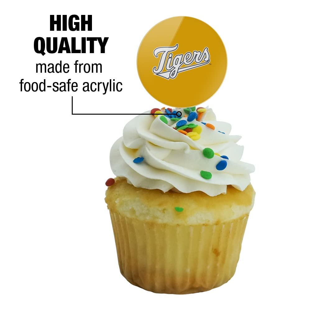 East Texas Baptist University Secondary Logo Cupcake Picks Toppers Decoration Set Of 6