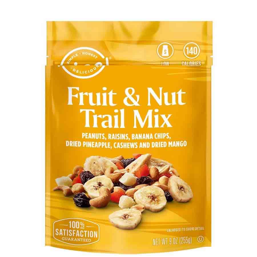 Tropical Trail Mix with Dried Fruit: Peanuts, Raisins, Banana Chips, Pineapple, Cashews, Mango - Snack Snacking Food Treat Nice 