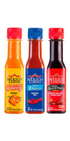 Mexico Lindo Tripack Best Flavors | Habanero Red Hot Sauce, 7 Mares Hot Sauce & Picante Negra Xxxtra Hot Sauce | 5 Fl Oz Bottles