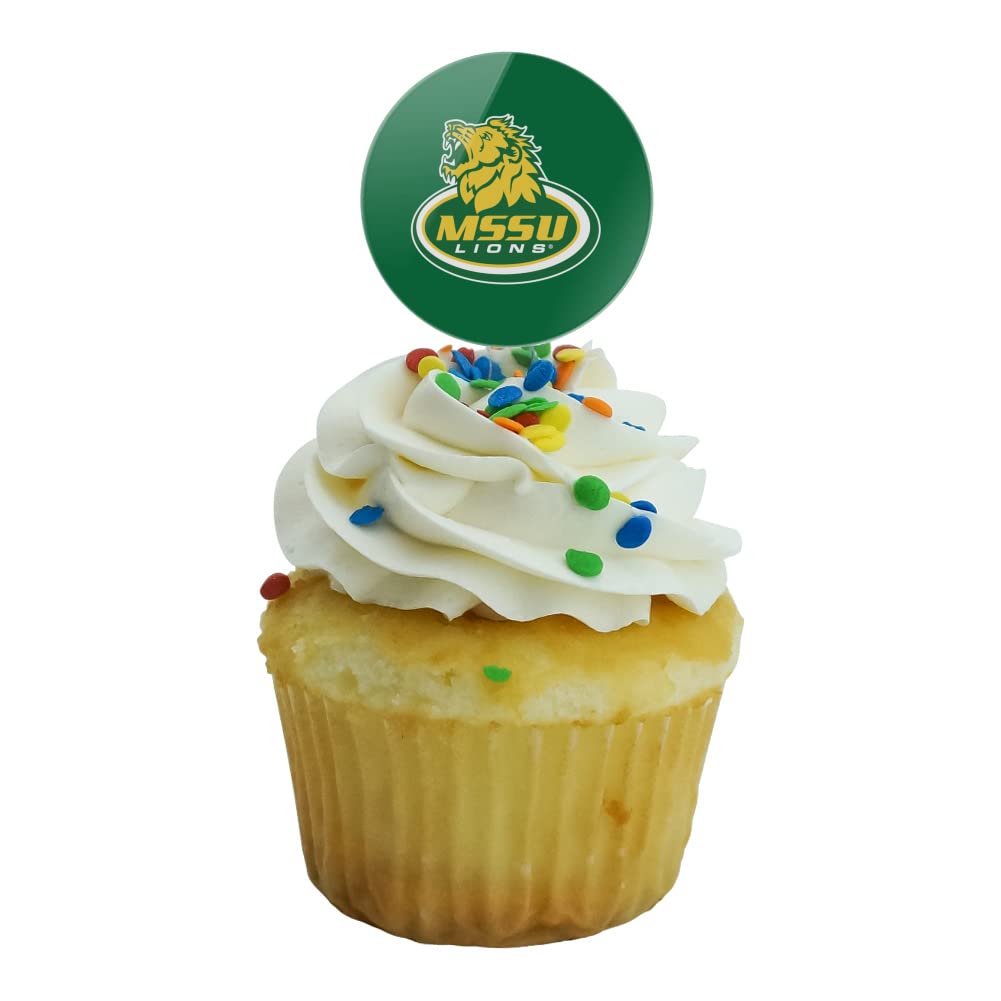 Missouri Southern State University Primary Logo Cupcake Picks Toppers Decoration Set Of 6
