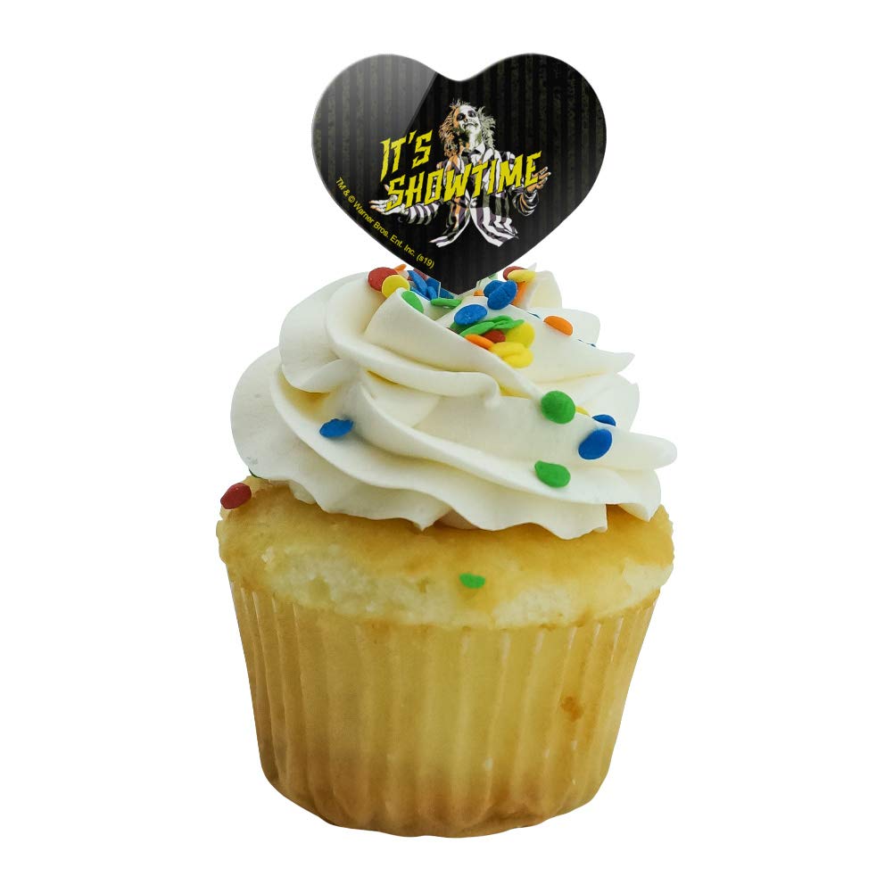 GRAPHICS & MORE Cupcake Picks Set of 6 - Heart Love Design, Acrylic, Multi Color, Model CUPCAKE.HEART.WBGAM015.Z005040_8