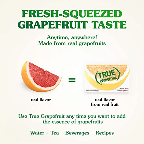 True Grapefruit Water Enhancer/ Flavor Packets Made With Real Grapefruit, Bulk Pack | Zero Calorie Unsweetened |For Bottled Water & Recipes | 500 Count (Pack Of 1)
