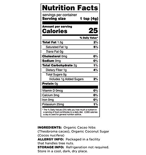 Terrasoul Superfoods Organic Sweet Cacao Nibs, 5 Pounds