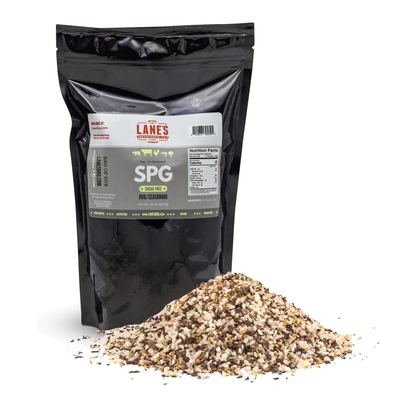 Lanes SPG Seasoning & Rub, All-Natural Salt Pepper Garlic, 32oz, Gluten-Free, No MSG, Made in USA