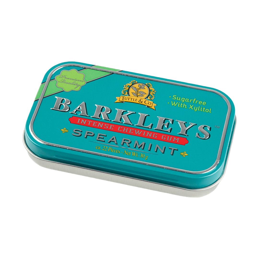 Barkleys Sugar Free Gum, Spearmint Gum- Breath Refreshing and Long-lasting Flavor- Chewing Gum Sugar Free, Sugarless Gum, Mint G