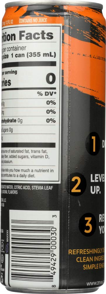 ZEVIA, DRINK, ENERGY, MANGO GINGER - Pack of 12