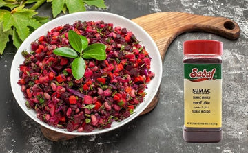 Sadaf Sumac spice ground - Pure sumac seasoning powder - Kosher - Persian spice - Medium Ground - 11 oz Bottle (Pack of 3)