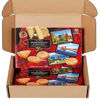 Classic Pure Butter Shortbreads Assortment, 320G Traditional Scottish Recipe,Pack Of 2 Net Wt 22.6 Oz,Everyday Christmass Giftin