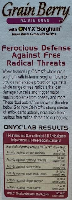 Grain Berry Raisin Bran With Onyx Sorghum - 16.6 Ounce Box