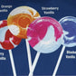 Fote Life Saver Swirl Lollipops, 100 Count, Easter Basket Candy, 4 Flavors, Wrapped Suckers