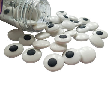2 Bottles Candy Eyeballs Eyes Cake Cupcake Toppers Cookie Decorations,Two Size Mixed, Edible Dessert Sprinkles For Halloween Christmas Cake Cupcakes Decoration
