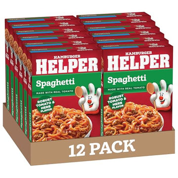 Hamburger Helper Spaghetti Pasta, 6.6 Ounces, 12 per Case
