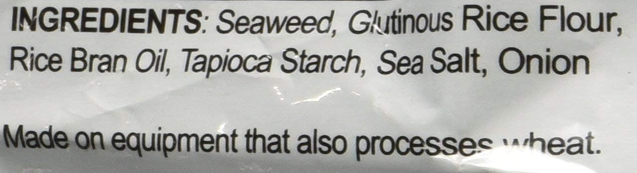 Seasnax Chomperz Crunchy Original Seaweed Chips, 1 Ounce -- 8 Per Case.