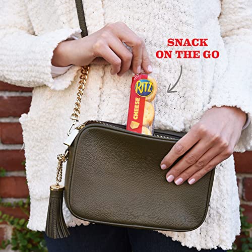 RITZ Cheese Sandwich Crackers, Family Size, 96 Snack Packs (6 Boxes, 6 Crackers Per Pack)