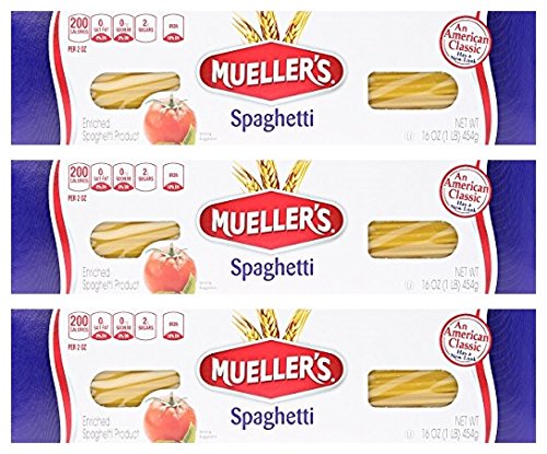 Mueller's Spaghetti Pasta, 16 Ounce (Pack of 3)