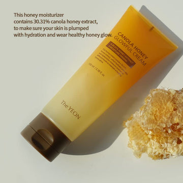 [The Yeon] Canola Honey Glowful Cream(100 Ml/Net Wt. 3.38 Oz) - Intensely Moisturizing / Slugging-Worthy Cream | Korean Skincare