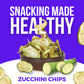 Baked Zucchini Chips, Oven Baked No Oil Added, Vegetable Crisps, No Sugar Added Gluten Free Healthy Snack, Vegan, Veggie Snack P