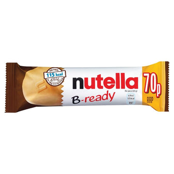 Nutella B-ready Chocolate Hazelnut filled Wafer 22g x 36 - Imported from Britain, UK, England