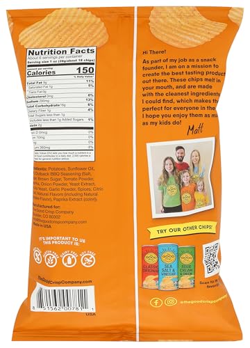 THE GOOD CRISP COMPANY Outback BBQ Crinkle Cut Potato Chips, 5.5 OZ