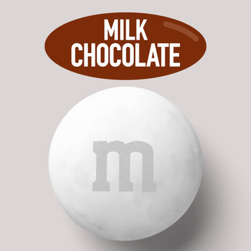 M&Ms White Milk Chocolate Candy, 5Lbs Of M&M'S In Resealable Pack For Candy Bars, Wedding Receptions, Graduations, Birthday Part