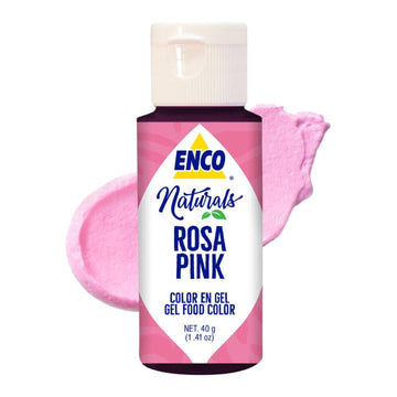 ENCO Naturals Food Coloring Gel Pink 1.41 oz (40g) Concentrated