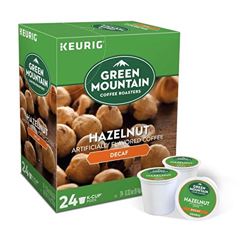 Green Mountain Coffee Roasters Hazelnut Decaf K-Cup Pods, Flavored Light Roast Coffee, 48 Count, Model 373316