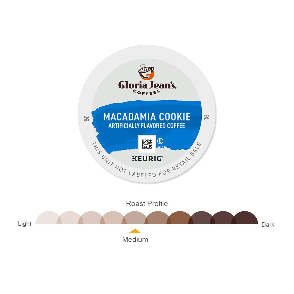 Gloria Jean s Macadamia Cookie Keurig Single-Serve K-Cup Pods, Medium Roast Coffee, 96 Count
