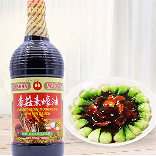 Wan Ja Shan Vegetarian Mushroom Oyster Sauce, 33.8 Fl. Oz. Vegan. Non-Gmo. No Msg Added. 100% Naturally Brewed. No Chemical Soy