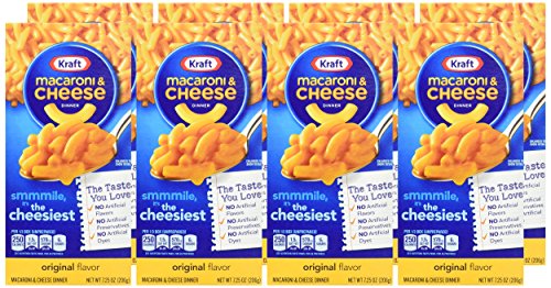 Kraft Macaroni & Cheese, Original, 7.25 Ounce Boxes (Pack Of 8)