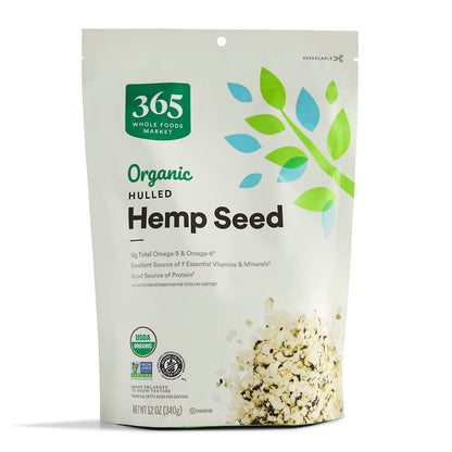 365 by Whole Foods Market, Organic Hulled Hemp Seed, 12 Ounce