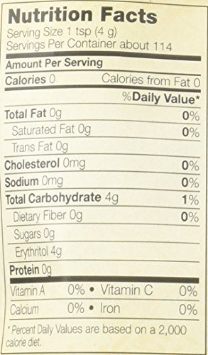 Now Foods Erythritol Natural Sweetener, 16 Ounce (Pack of 2)