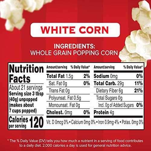 Orville Redenbachers Original Gourmet White Popcorn Kernels  30 oz
