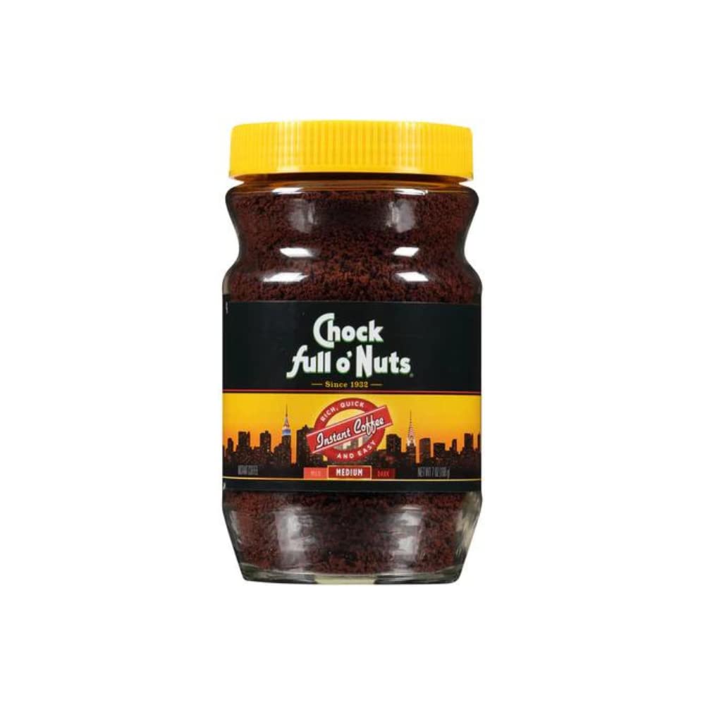 Chock Full O' Nuts Coffee, Regular Instant Coffee, 7 Oz