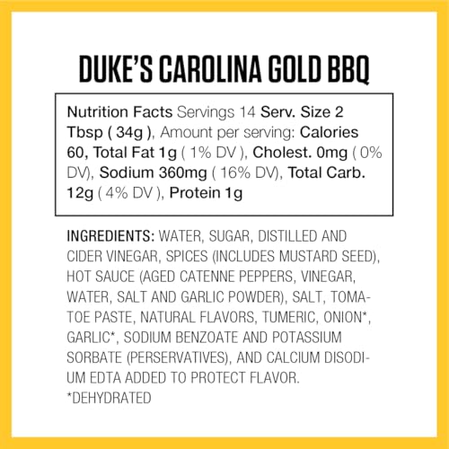 Carolina Gold Dukes Southern Dipping Sauce, 17 Oz