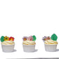KSINWCOI Edible Flowers Wafer Paper Toppers for Cakes & Cupcakes, Rice Paper, 100 Flowers + 20 Leaves