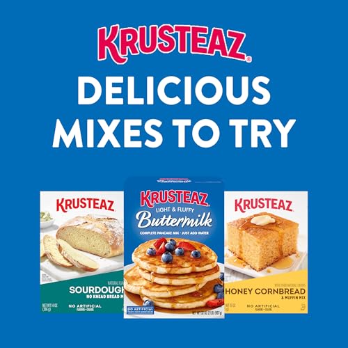 Krusteaz Light and Fluffy Buttermilk Complete Pancake Mix  Waffle and Pancake Mix  Just Add Water  32 oz Box (Pack of 8)
