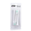 Pop Sonic Replacement Toothbrush Heads (Pack Of 2) - Toothbrush Head W/Super Soft Dupont Tynex Nylon Bristles (Pro 2.0 Sonic)