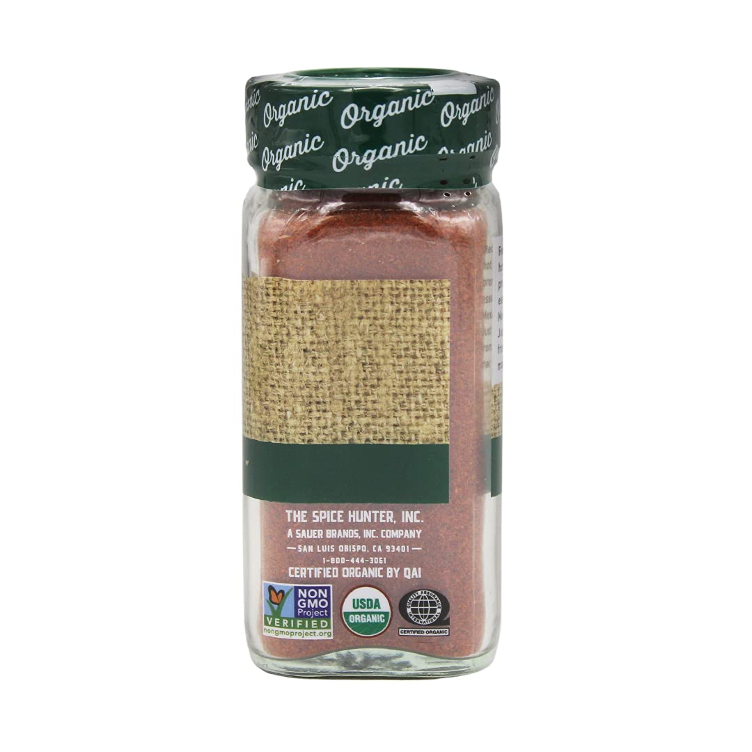Spice Hunter The Organic Red Ground jar, cayenne pepper, 1.5 Ounce