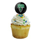 Oklahoma Baptist University Secondary Logo Cupcake Picks Toppers Decoration Set Of 6