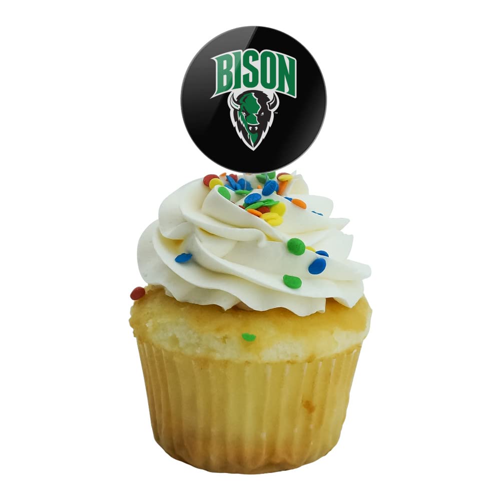 Oklahoma Baptist University Secondary Logo Cupcake Picks Toppers Decoration Set Of 6