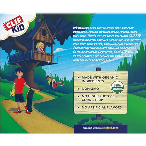 CLIF Kid Zbar - Iced Oatmeal Cookie - Soft Baked Whole Grain Snack Bars - USDA Organic - Non-GMO - Plant-Based - 1.27 oz. (6 Pac
