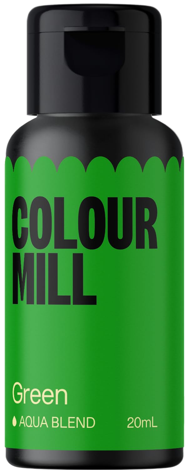 Colour Mill Aqua Blend Food Coloring, 20ml, Water-Based, Green, Model CMA20GRN