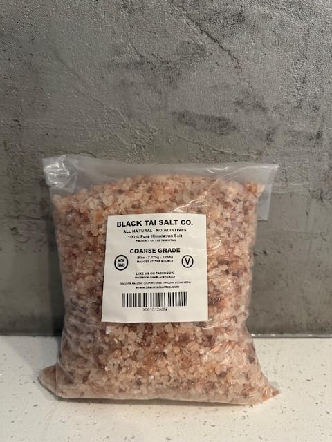 Black Tai Salt Co. Kosher Himalayan Salt Coarse Grade, 880 Ounce (55 lbs) Bag